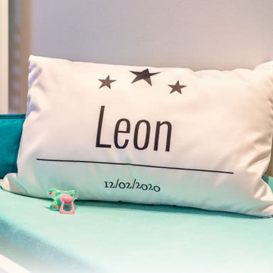 Maak een kussen voor de babykamer